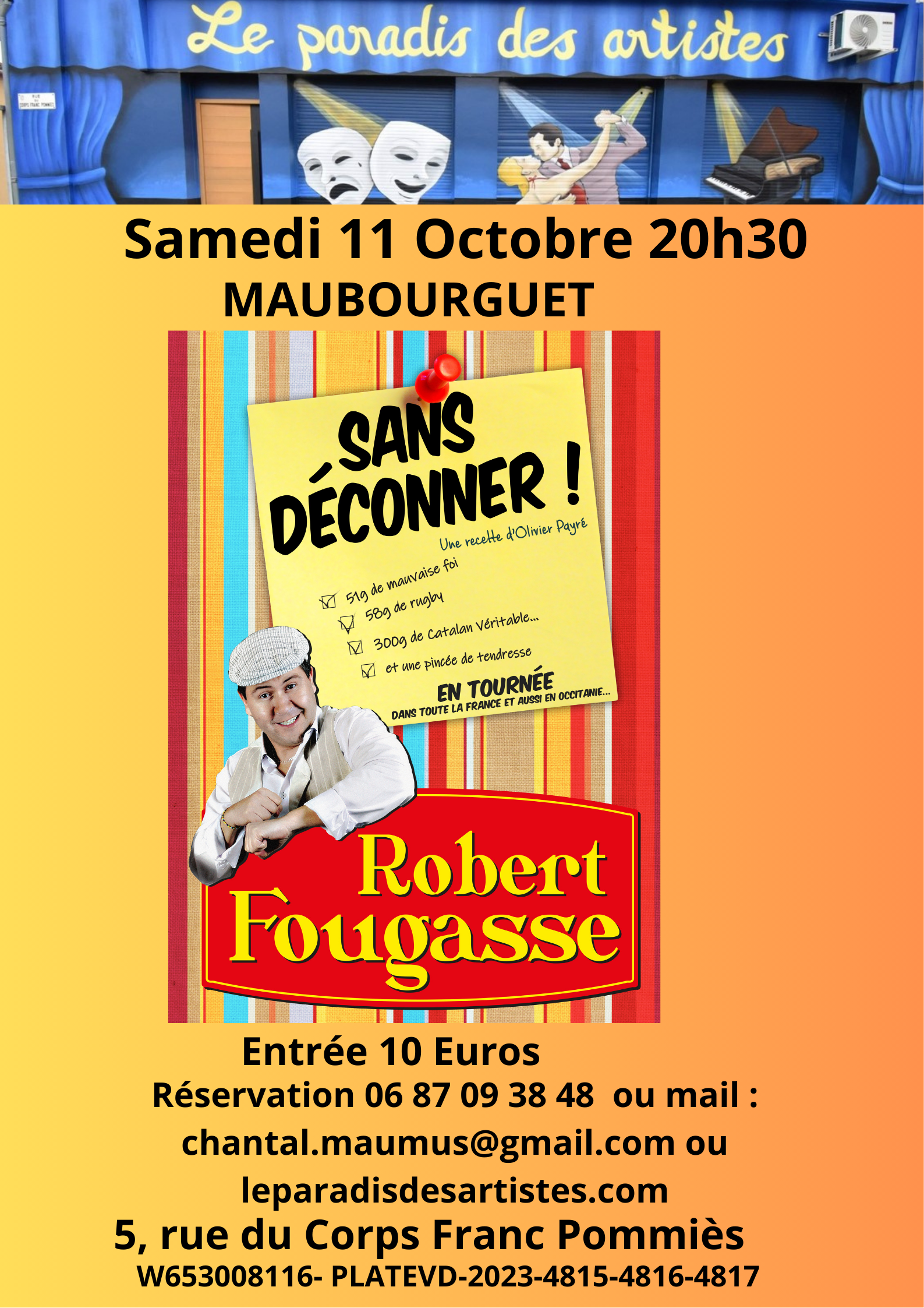 Poète vigneron Catalan Il est râleur, de mauvaise foi, un peu chauvin mais toujours drôle 100 % Catalan, un peu dépassé par la modernité Il parle du monde d'aujourd'hui avec son regard d'ancien Robert Fougasse c'est 100 % de rire garanti